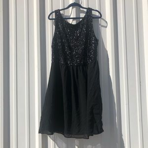 Sequined Bodice Dress